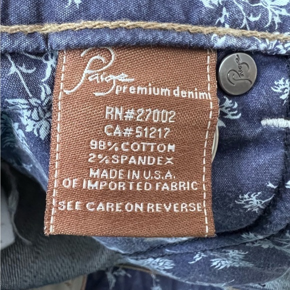 Paige Hollywood Hills Bootcut Jeans Low-Rise Stretch Medium Blue Wash Size 27 - Picture 15 of 16